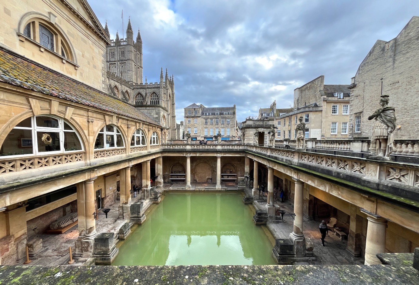 Photo of the main pool at the Roman Baths.